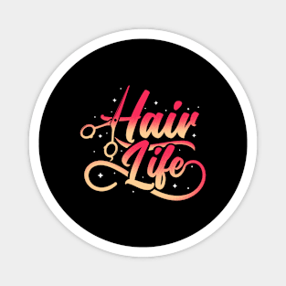 Hairstylist Salon Hairdresser Stylist Scissor Hair Life Magnet